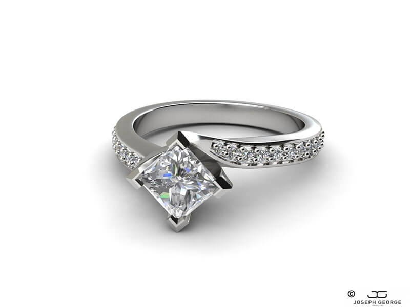 Our Thalia engagement ring is a nod to Tokyo style. 