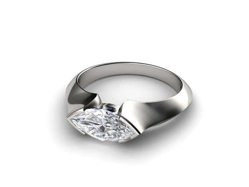 The Eugenia is an engagement ring that makes a bold statement. 