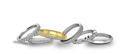 Custom jewellery designs 4 Wedding and eternity rings