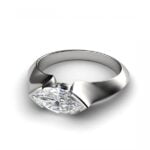 Platinum marquise diamond engagement ring - rhoxane