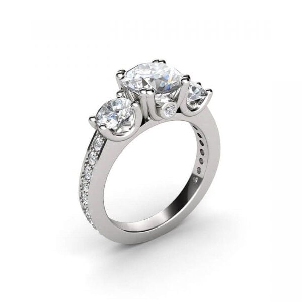 White gold engagement rings