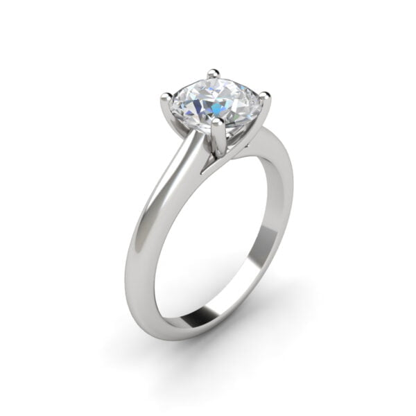 Platinum solitaire engagement ring - Pelagia