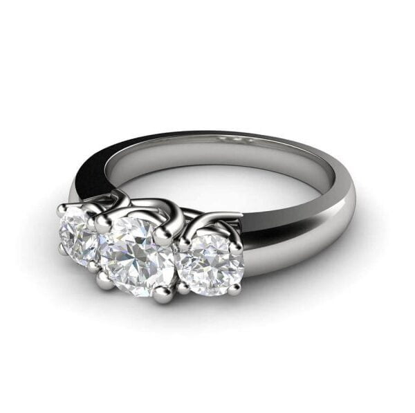 Three-stone Engagement Ring Aspasia