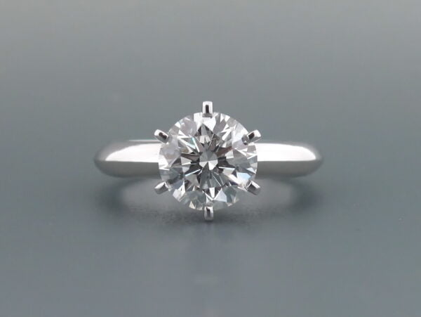 Tiffany 14 Solitaire diamond engagement ring