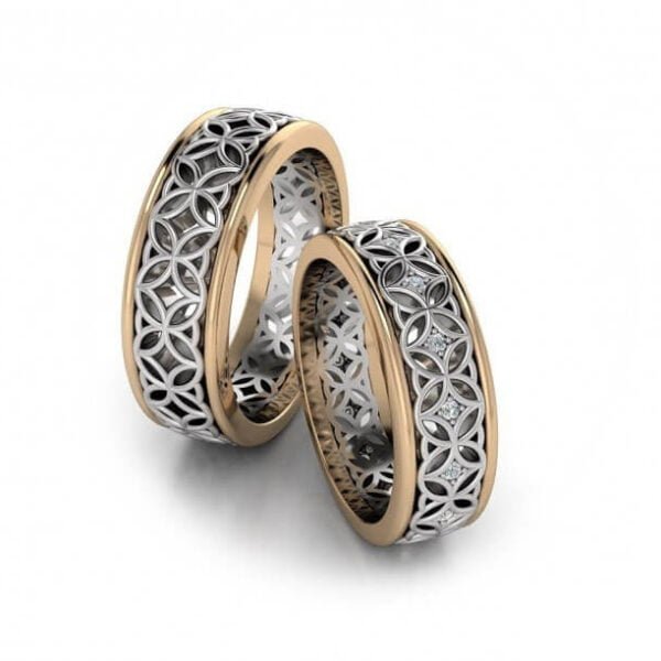 Men's modern wedding rings