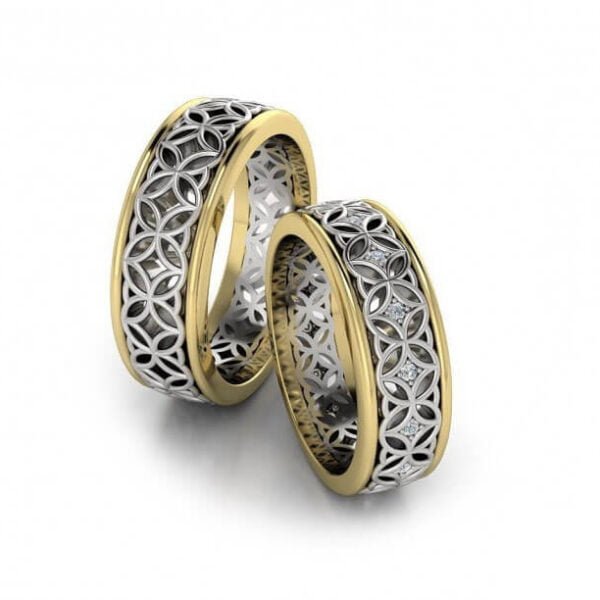 Modern wedding rings