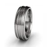 Men's wedding ring design - hermes - white gold Men's wedding ring design - hermes - white gold