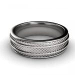 Men's wedding ring design - hermes - platinum Men's wedding ring design - hermes - platinum