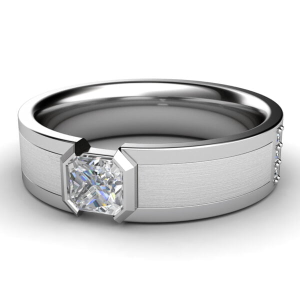 Men's diamond ring in platinum - Kleitos