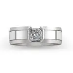 Men's diamond engagement ring - zinon - white gold Men's diamond engagement ring - zinon - white gold