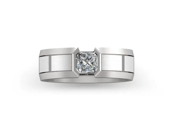 Zinon 11 Men's diamond engagement ring - zinon - white gold