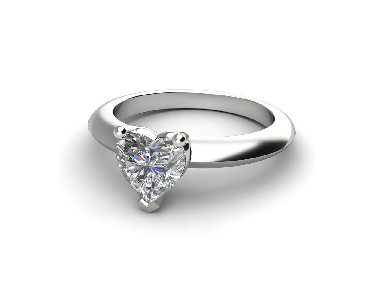 Heart cut diamond ring - niobe