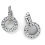 Diamond hoop earrings alexandra