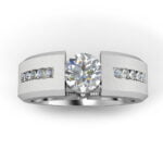 1 carat diamond men's ring - atalos