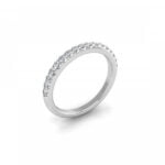 Platinum diamond wedding ring - marina