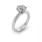 One-of-a-kind diamond engagement ring - zoe - platinum One-of-a-kind diamond engagement ring - zoe - platinum