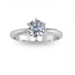 One-of-a-kind diamond engagement ring - zoe - white gold One-of-a-kind diamond engagement ring - zoe - white gold