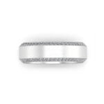 Flat pave-set diamond band orestes Flat pave-set diamond band orestes