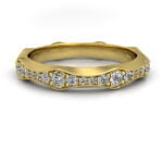Diamond eternity ring - galene - yellow gold