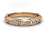 Diamond eternity ring - galene - rose gold