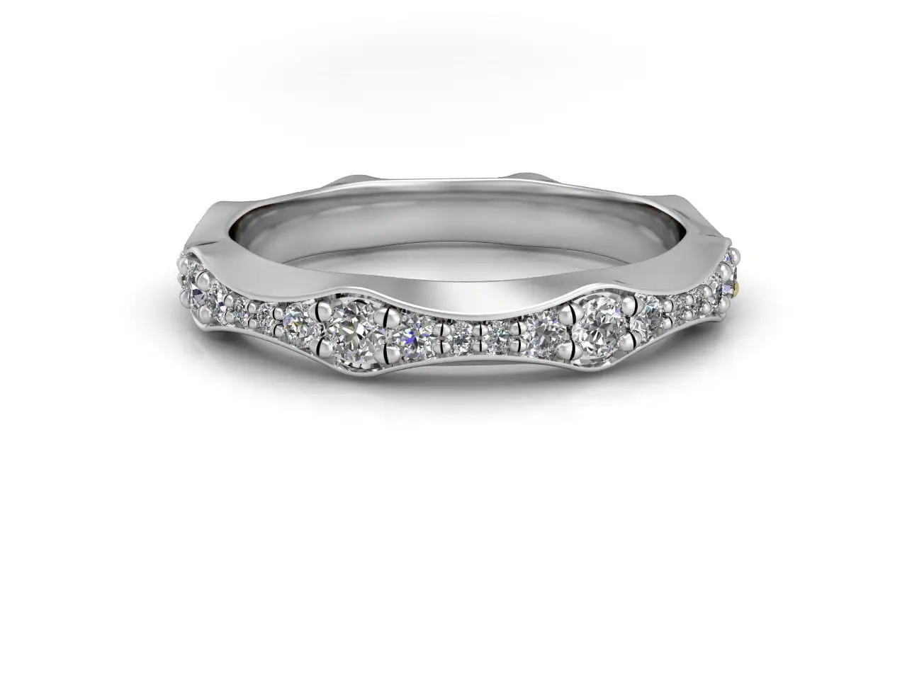 Diamond eternity ring - galene - platinum