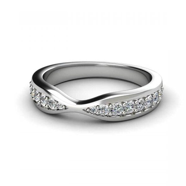 Artisan modern diamond wedding ring - Tiffany