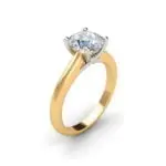 Rose gold solitaire engagement ring - pelagia
