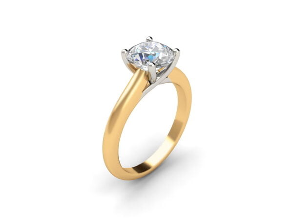 Rose gold solitaire engagement ring - pelagia