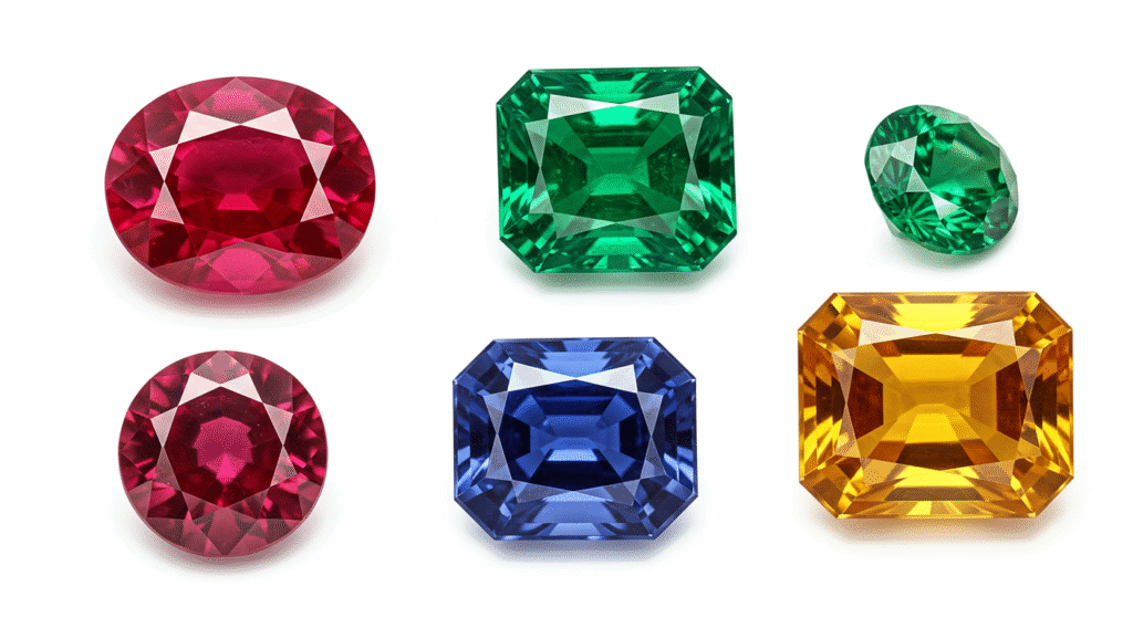 Birthstones 1 Assorted birthstones - joseph george jewellery