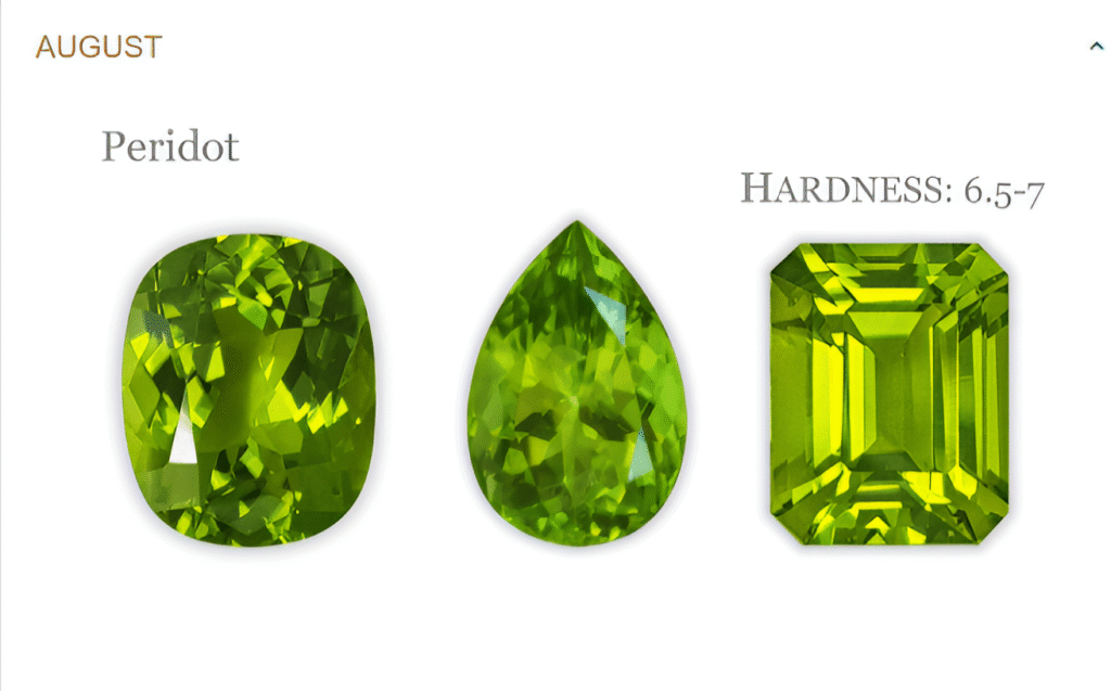 Birthstones 9 August birthstone - joseph george jewellery
