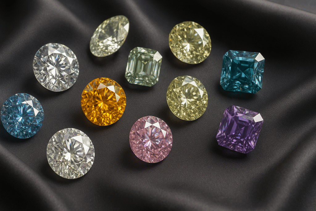 Choosing diamonds or coloured gemstones 7 Coloured diamonds