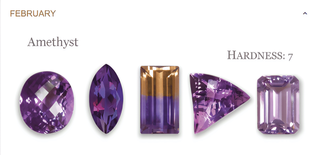 Birthstones 3 February birthstones - joseph george jewellery