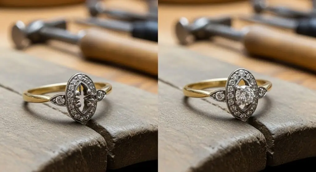 Jewellery restoration 13 Jewellery restoration - diamond replacement