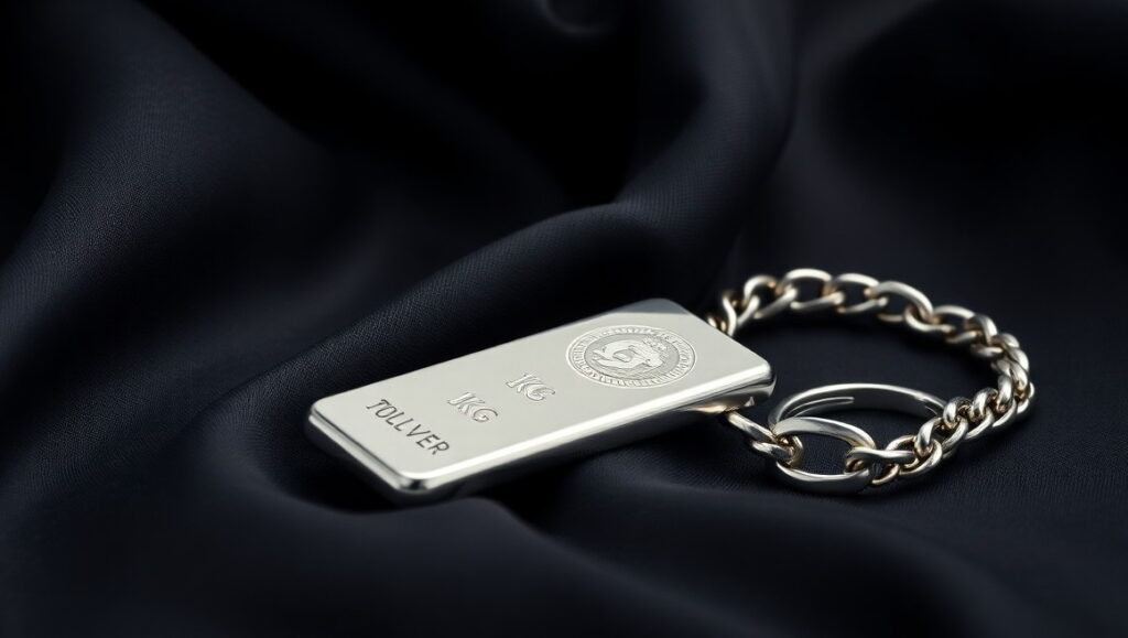 Silver alloy 1 Perth mint silver bar and sterling silver alloy bracelet