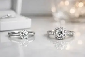 News 6 Solitaire vs halo engagement rings