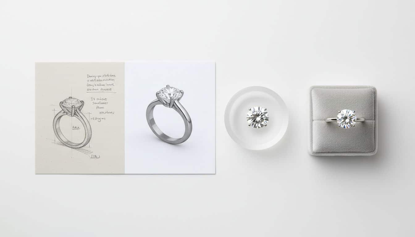 How long does it take to make a custom engagement ring in melbourne in 2026? 1 Custom engagement ring process