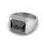 Black onyx men's ring Cyrus