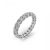Platinum eternity ring with round diamonds - Cassandra