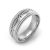 Bespoke men's wedding ring - Amyntas -White Gold
